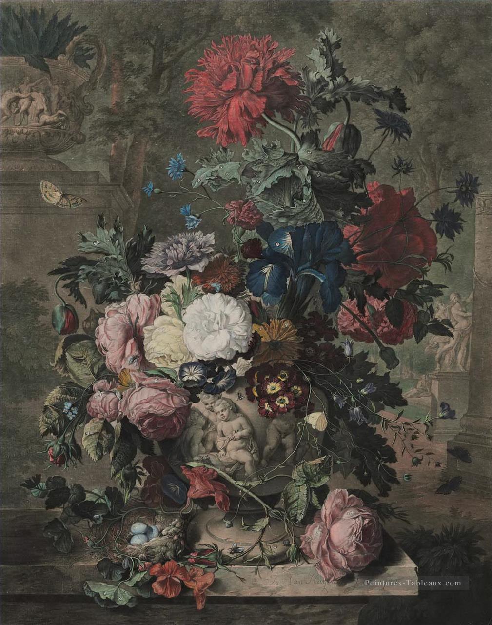 Une pièce de fleur 3 Jan van Huysum Peintures à l'huile
